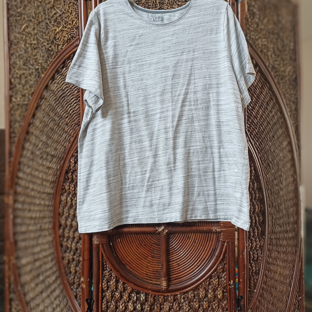 Croft & Barrow Gray Short Sleeve Tee